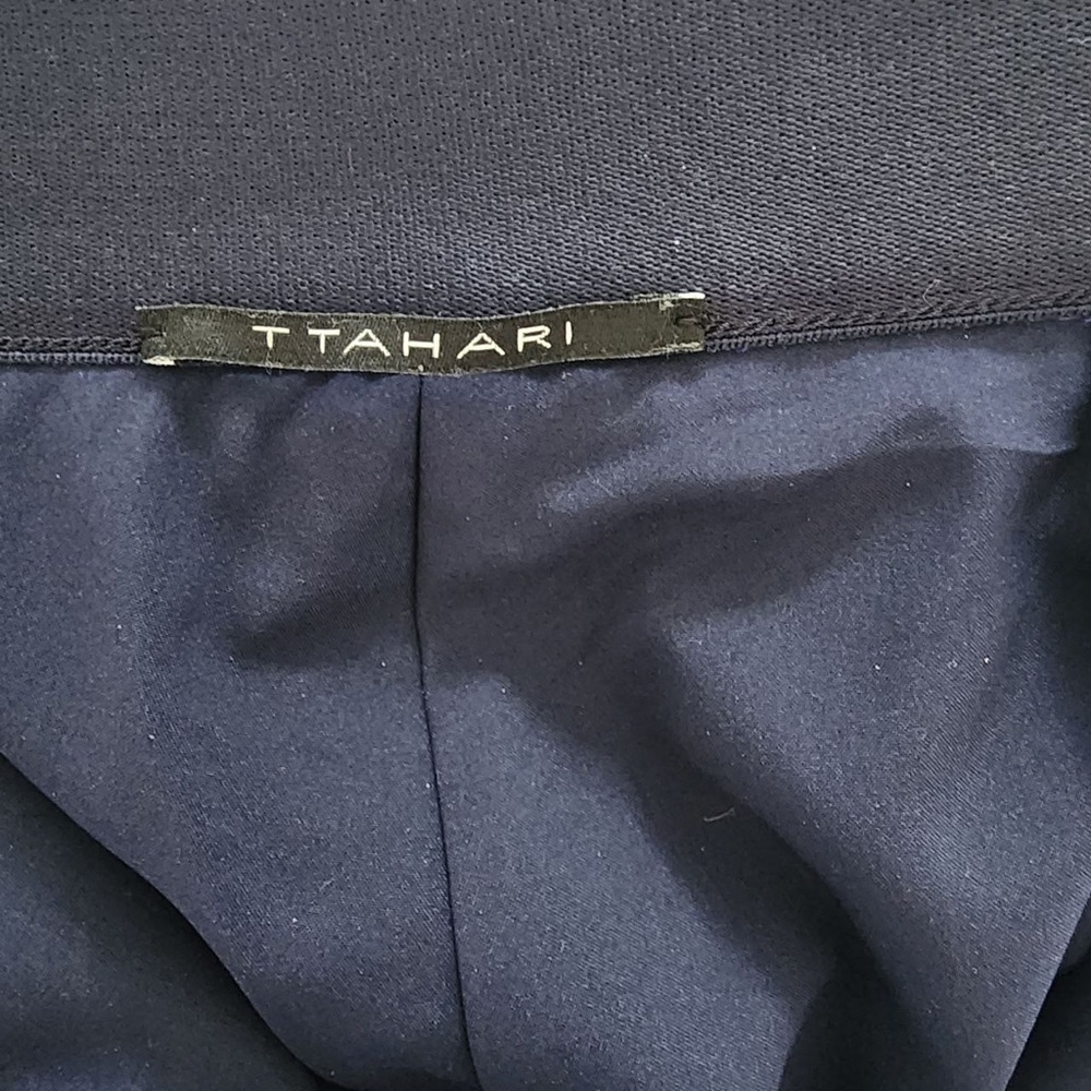 Tahari Willow Pant Culottes Lace Admiral Navy Size 6 - Picture 9 of 9